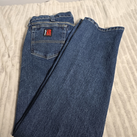 Wrangler RIGGS Workwear Durable Jeans Mens 36x32 Stretch Utility Dark Blue. 178 - Picture 2 of 7